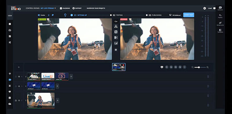 LiveU Studio UI 2