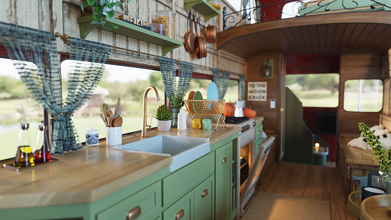 Choas Isometric TinyBusHouse 02