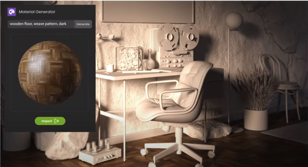 Chaos Unboxed Cosmos AI Material Generator