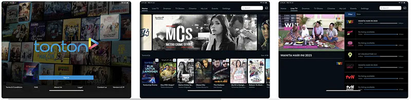 Broadpeak media prima tonton iPad