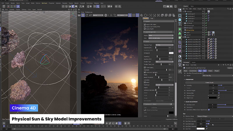 Maxon One Opens Creative Options For VFX, Motion Graphics and 3D Modelling Maxon Cinema4D PhysicalSunSky Still0
