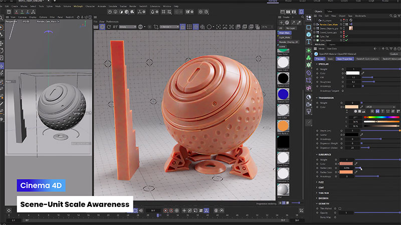 Maxon Cinema4D SceneUnitScaleAwareness Still1